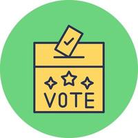 icono de vector de caja de votación