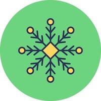 icono de vector de copo de nieve