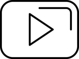 icono de vector de botón de reproducción