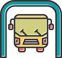 Bus Underground Vector Icon