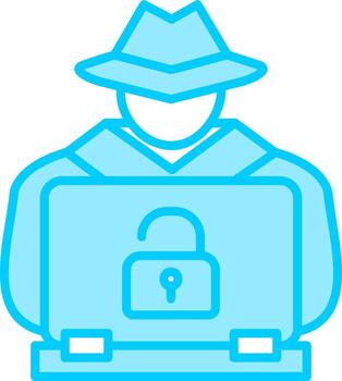 Hacker Cyber Attack Vector Icon
