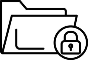 Folder Lock Vector Icon