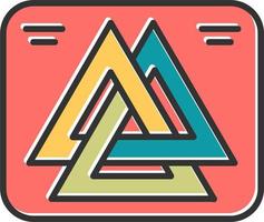 Valknut vector icono