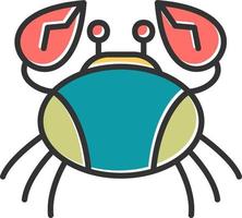 Crab Vector Icon