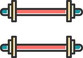 Weighted Bars Vector Icon