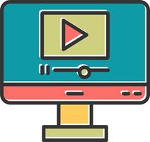 360 Video Vector Icon