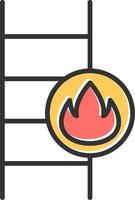 Fire Ladder Vector Icon