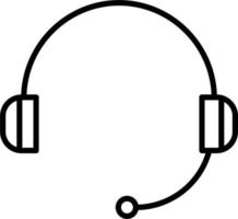 icono de vector de auriculares