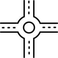 Crossroad Vector Icon