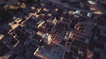 Aerial view of the authentic ancient Taghit in the Sahara Desert, Algeria video