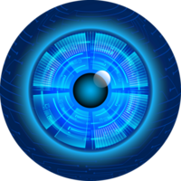 recorte de ojo de tecnología moderna png