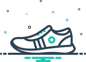 mix icon for shoe vector