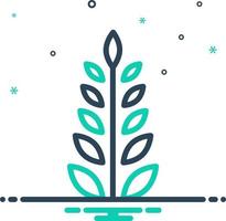 mix icon for curry tree vector