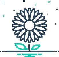 mix icon for daisy vector