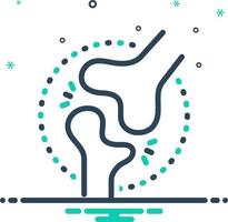 mix icon for bone vector