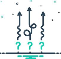 mix icon for difficult vector