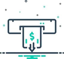 mix icon for withdraw vector
