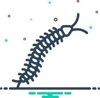 mix icon for centipede vector