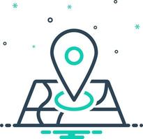 mix icon for locate vector