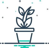 mix icon for plant vector