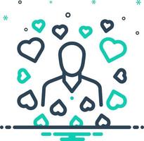 mix icon for modest vector