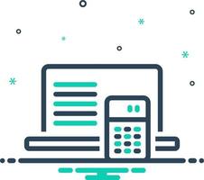mix icon for interpretation vector