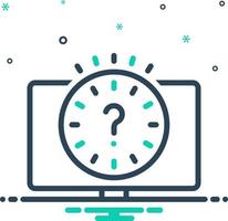 mix icon for delay vector