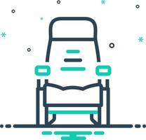 mezcla icono para asiento vector