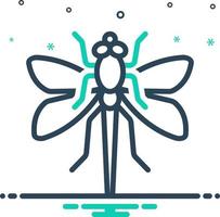 mix icon for dragonfly vector