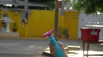 children playing with soap bubbles video