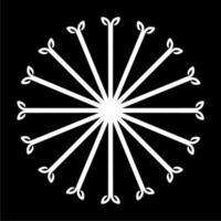 Ornamental Motifs Pattern Circle-Shaped for Decoration, Motifs Pattern, Ornate, Background, Website or Graphic Design Element. Vector Illustration