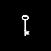 Silhouette of the Key for Icon, Symbol, Sign, Pictogram, Website, Apps, Art Illustration, Logo or Graphic Design Element. Vector Illustration