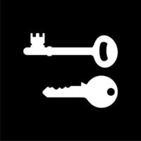 Silhouette of the Key for Icon, Symbol, Sign, Pictogram, Website, Apps, Art Illustration, Logo or Graphic Design Element. Vector Illustration