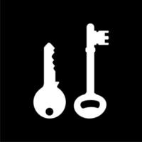 Silhouette of the Key for Icon, Symbol, Sign, Pictogram, Website, Apps, Art Illustration, Logo or Graphic Design Element. Vector Illustration