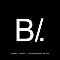 Panama Currency Symbol, Panamanian Balboa Icon, PAB Sign. Vector Illustration