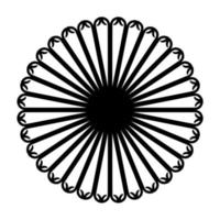 Ornamental Motifs Pattern Circle-Shaped for Decoration, Motifs Pattern, Ornate, Background, Website or Graphic Design Element. Vector Illustration