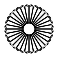patrón de motivos ornamentales en forma de círculo para decoración, patrón de motivos, ornamentado, fondo, sitio web o elemento de diseño gráfico. ilustración vectorial vector