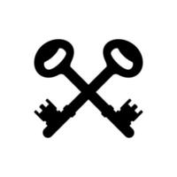 Silhouette of the Key for Icon, Symbol, Sign, Pictogram, Website, Apps, Art Illustration, Logo or Graphic Design Element. Vector Illustration