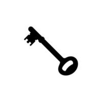 Silhouette of the Key for Icon, Symbol, Sign, Pictogram, Website, Apps, Art Illustration, Logo or Graphic Design Element. Vector Illustration