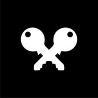 Silhouette of the Key for Icon, Symbol, Sign, Pictogram, Website, Apps, Art Illustration, Logo or Graphic Design Element. Vector Illustration