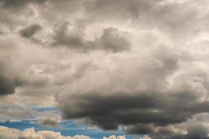 panorama of black sky background with storm clouds. thunder front, may use for sky replacement photo