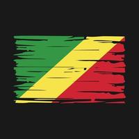 Congo Flag Brush vector