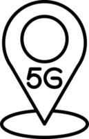 5g Location Vector Icon