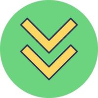 cheurón vector icono