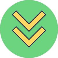 cheurón vector icono