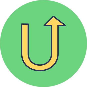 tu giro vector icono