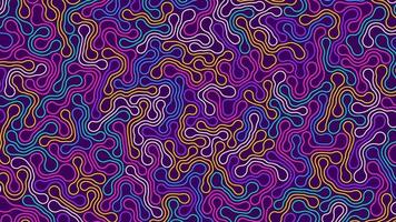 Abstract background with colorful chaotic elastic bands. Vector background