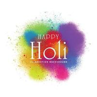 Celebrate festival colorful holi background vector