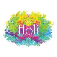 Background with watercolor texture for holi festival design vector