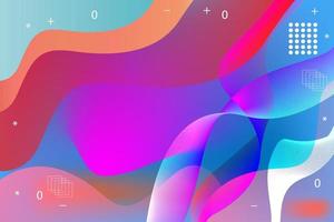 Abstract Background Design, colorful background with waves vector